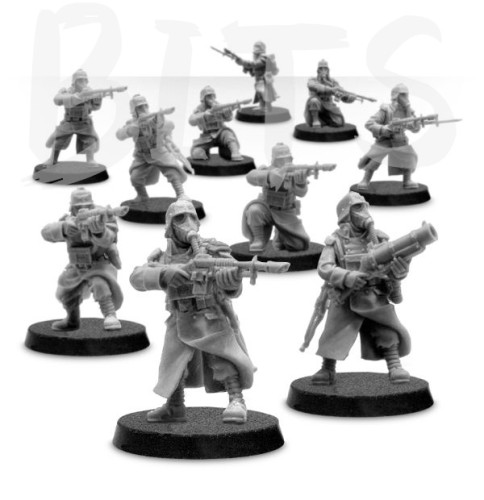 Death Korps Of Krieg Infantry Squad Firing bits