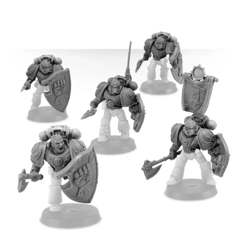 Imperial Fists – Phalanx Warder Squad Upgrade Set bits
