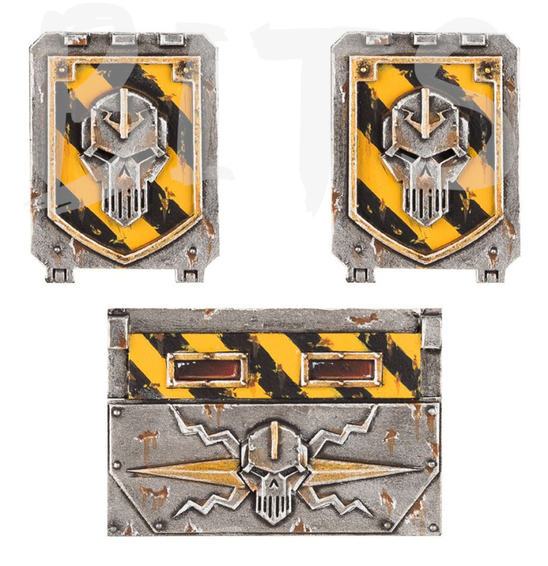 Iron Warriors Rhino Doors and Frontplate bits