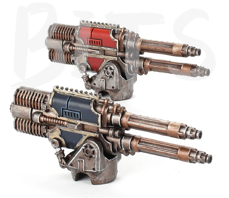 Adeptus Titanicus Warlord Battle Titan Paired Turbo Laser Destructors bits