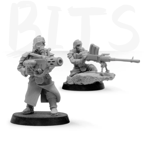 Death Korps of Krieg Grenadier Heavy Stubber and Meltagun bits