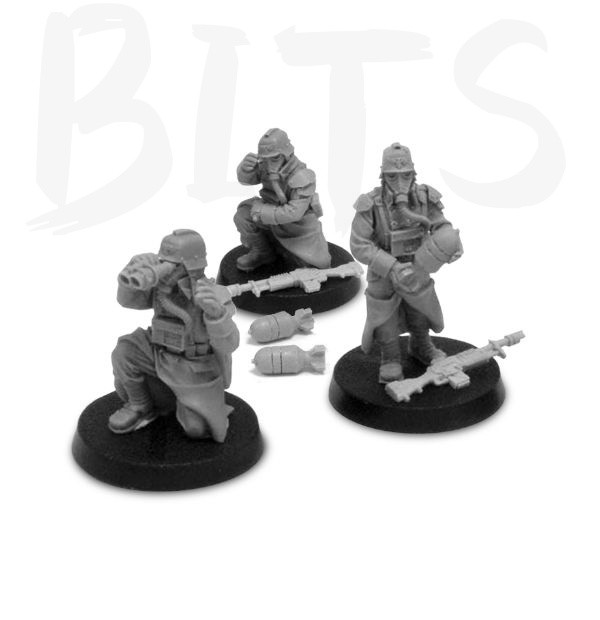 Death Korps of Krieg Thudd Gun Crew bits