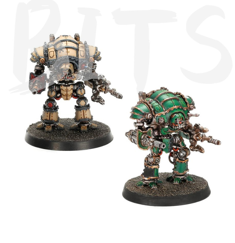 Adeptus Titanicus: Mechanicum Questoris Knights Magaera bits