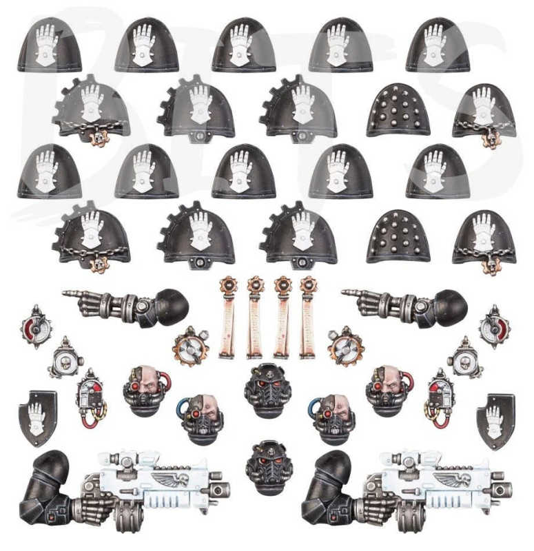 Iron Hands Primaris Upgrades and Transfers bits