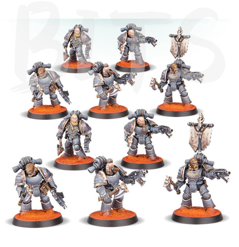 Space Wolves Legion Grey Slayers ranged Attack Squad bits