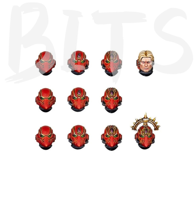 Blood Angels MKVI Heads bits