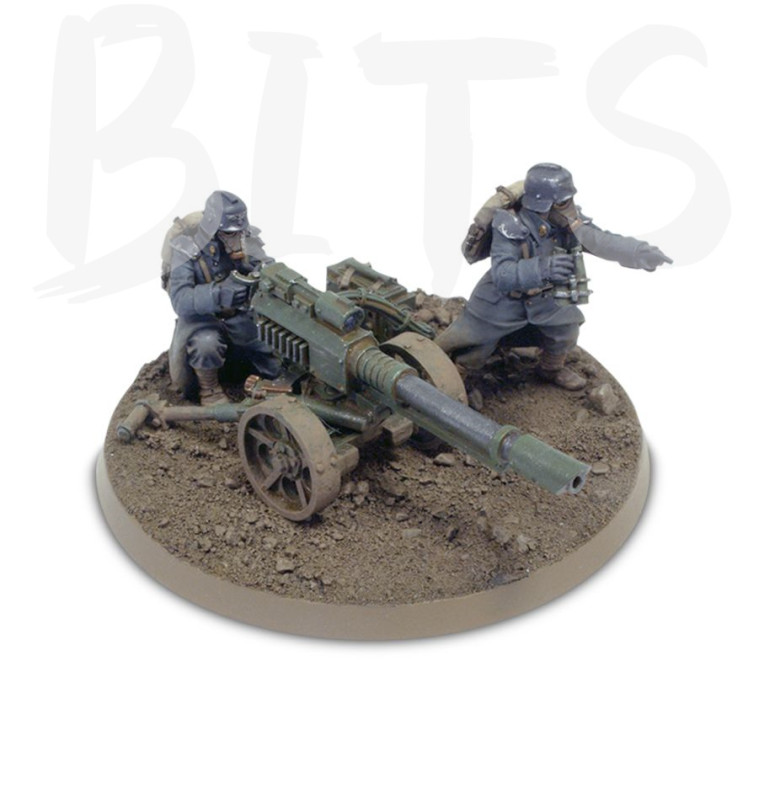 Death Korps of Krieg Lascannon Team 1 bits