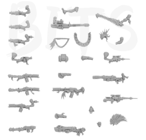 Necromunda Escher Weapons Set 2 bits