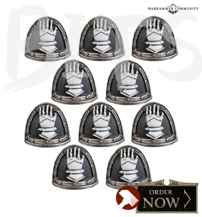 Iron Hands Legion MKII Shoulder Pads bits