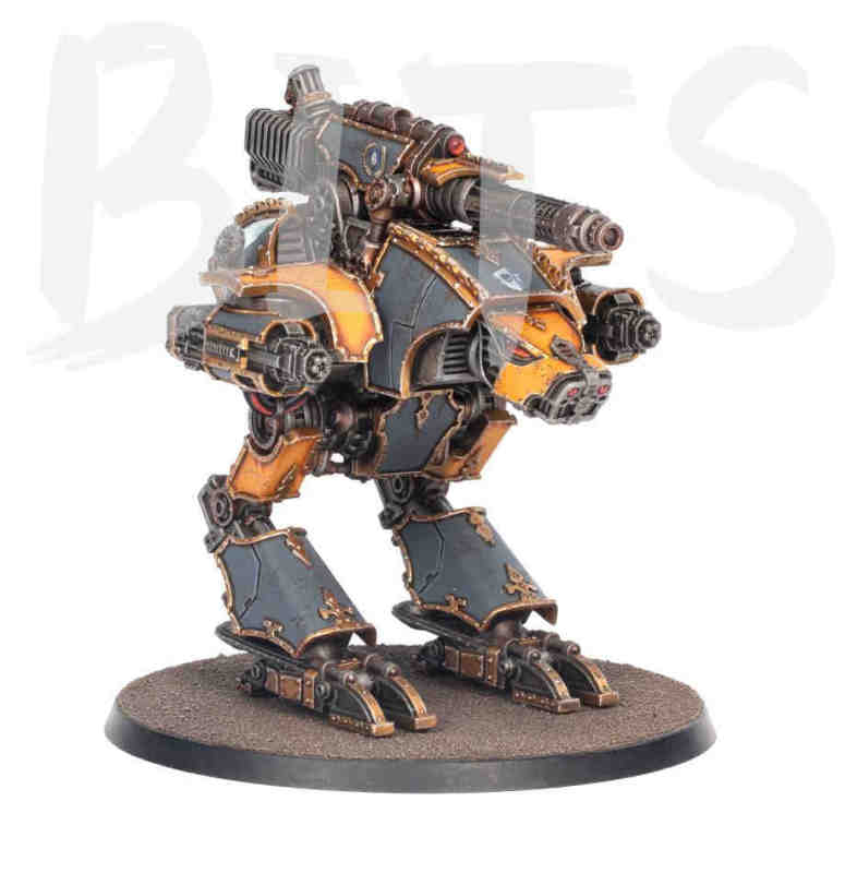 Adeptus Titanicus: Dire Wolf Heavy Scout Titan with Volcano Cannon bits