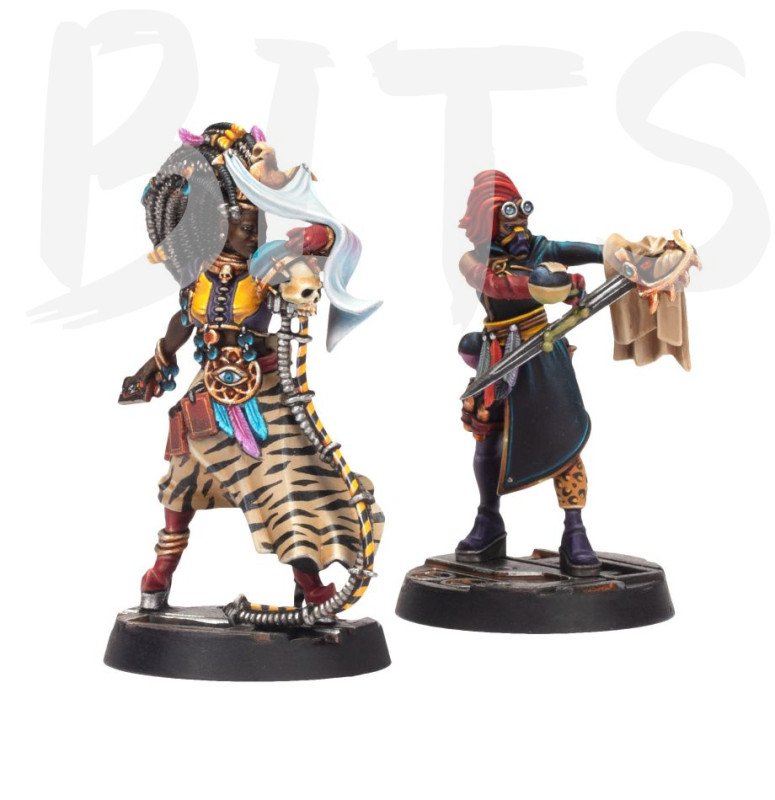 Necromunda Escher Shivver & Apprentice Clan Chymist bits