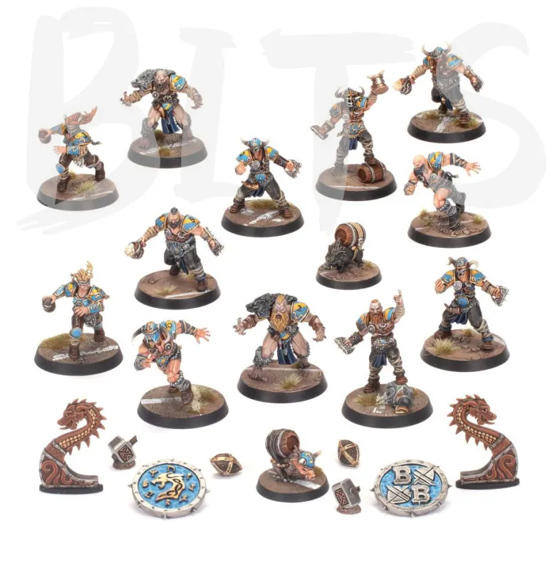 Norse Blood Bowl Team: Norsca Rampagers bits