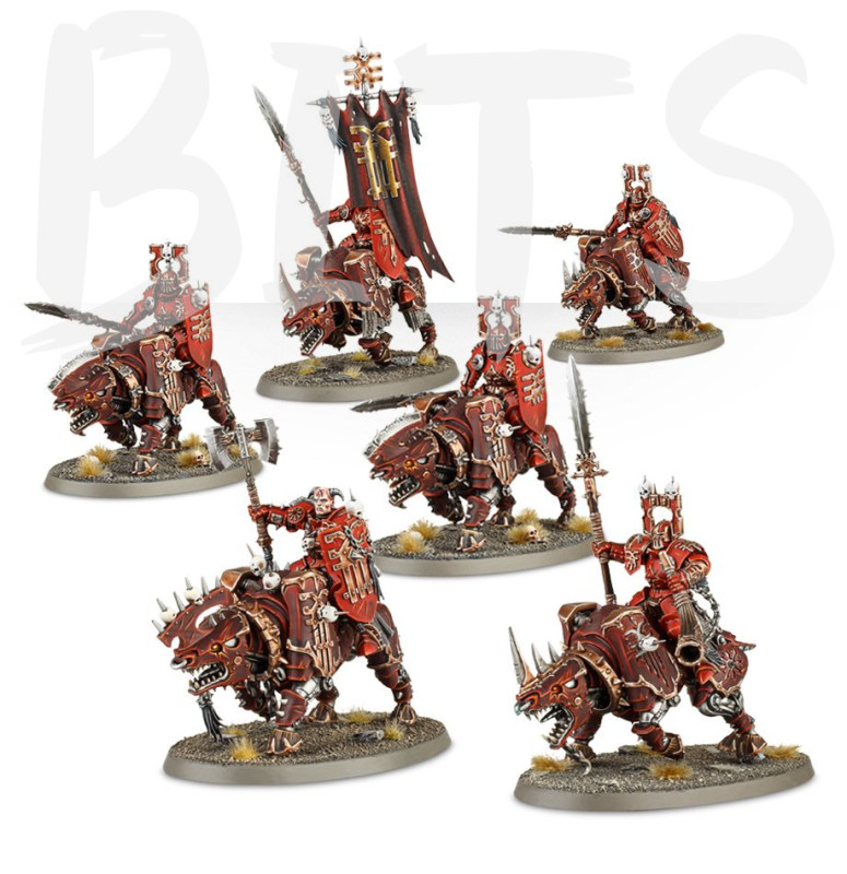 Mighty Skullcrushers with bloodglaives with ensorcelled axes bits