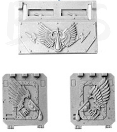 Blood Angels Rhino Doors And Front Plate bits