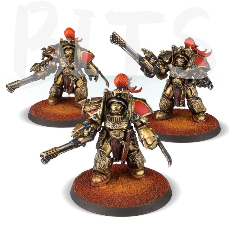 Adeptus Custodes Legio Custodes Aquilon Terminators with Infernus Firepikes bits