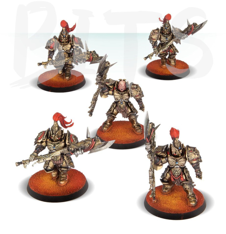 Adeptus Custodes Custodian Guard with Adrastite Spears bits