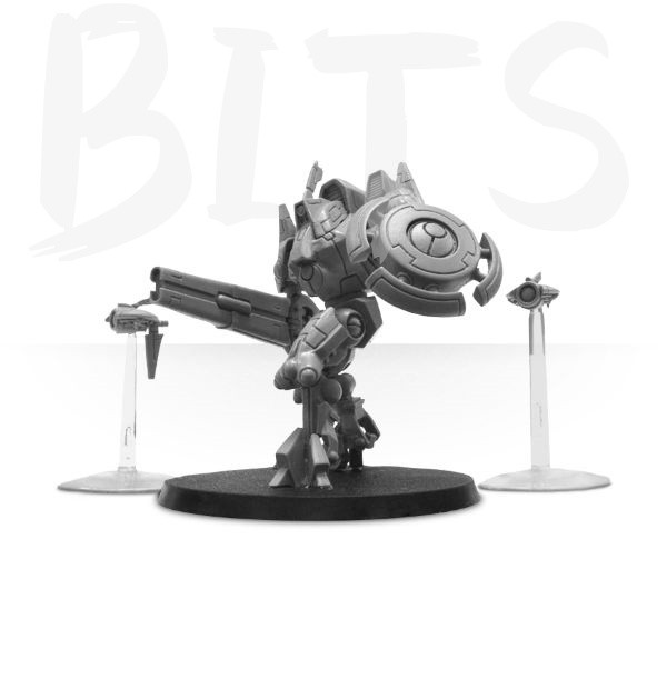 Tau Battlesuit Commander Shas'o R'alai with Drones bits