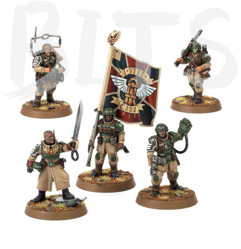 Astra Militarum Cadian Command Squad bits