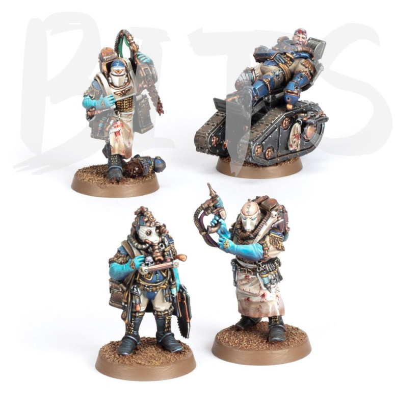 Solar Auxilia Surgeon-Primus Aevos Jovan & Medicae Orderlies bits