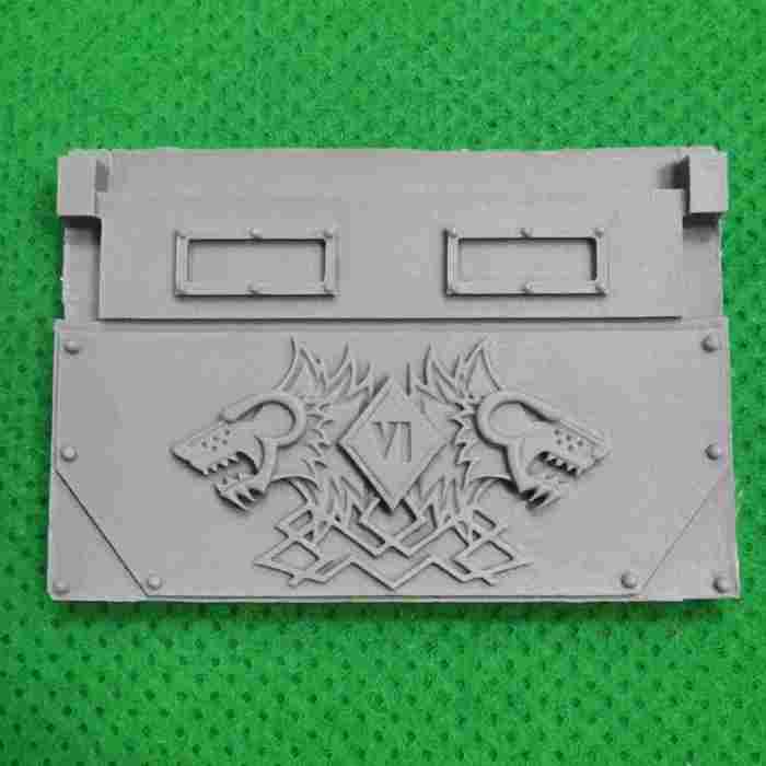 Space Wolves Rhino Doors and Front Plate bits