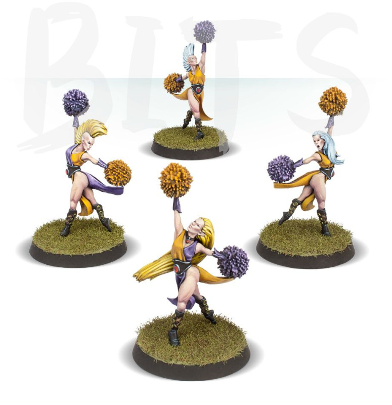 Blood Bowl Elfheim Eaglettes - Elf Cheerleading Squad bits