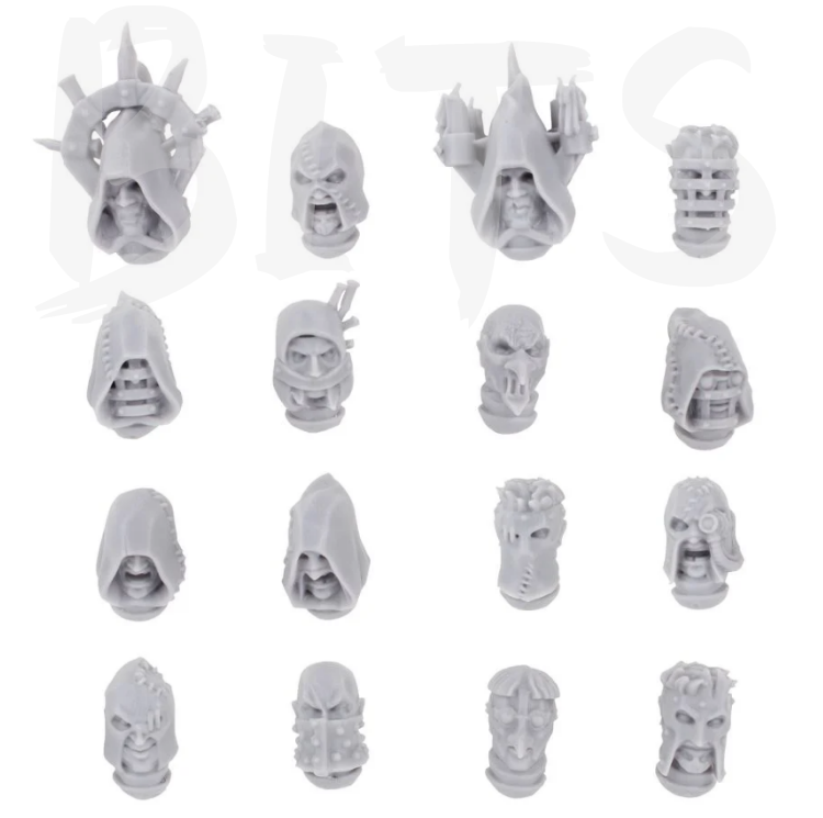 Necromunda Cawdor Head Upgrade Set bits