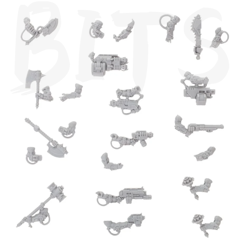 Necromunda Goliath Weapons Set 1 bits