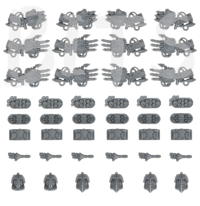 Adeptus Titanicus: Questoris Knights Upgrades bits