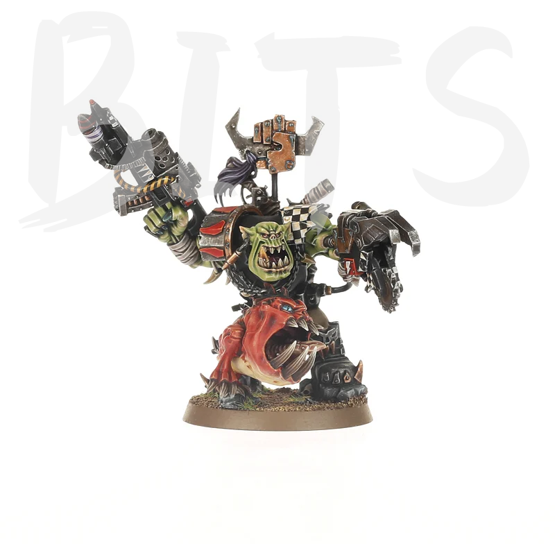 Ork Warboss with Attack Squig bits