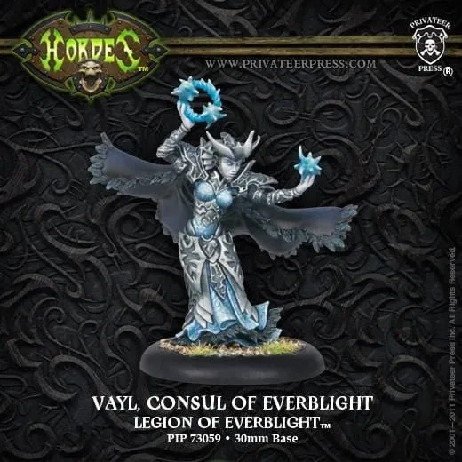 Hordes Legion of Everblight Warlocks Vayl, Consul of Everblight