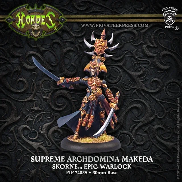 Hordes Skorne Warlocks Supreme Archdomina Makeda