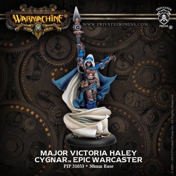 Warmachine Cygnar Warcasters Major Victoria Haley