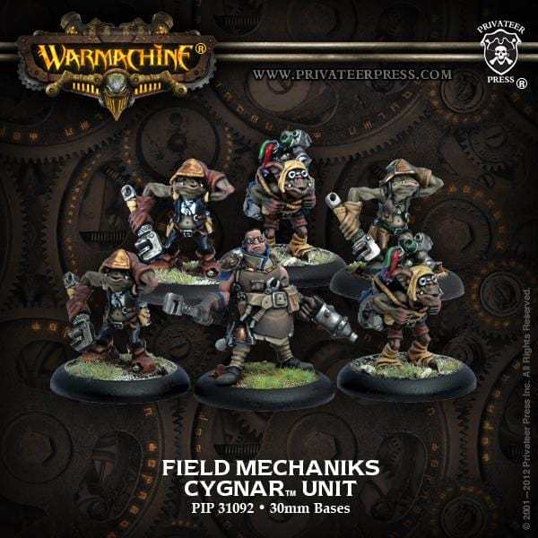 Warmachine Cygnar Units Field Mechaniks