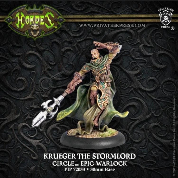 Hordes Circle Orboros Warlocks Krueger the Stormlord