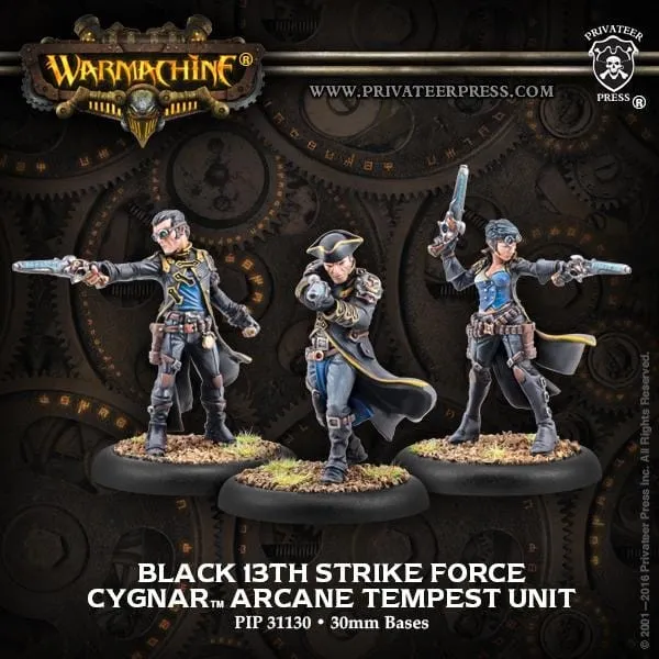 Warmachine Cygnar Units Black 13th Strike Force