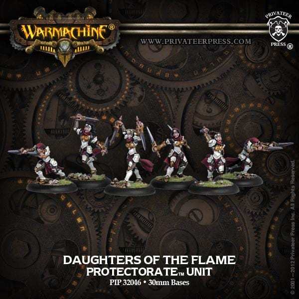 Warmachine The Protectorate of Menoth Units Daughters of the Flame