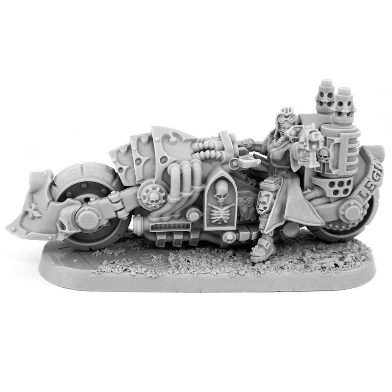 Imperial Female Inquisitor With Deathcruiser Bike