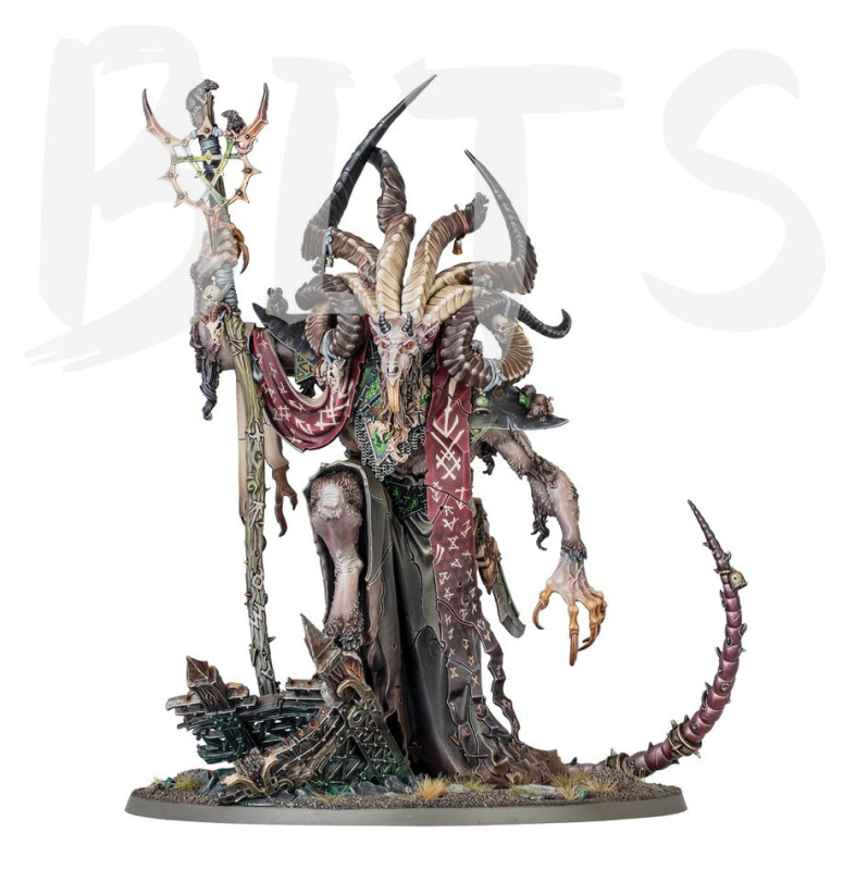 Skaven Vizzik Skour, Prophet of the Horned Rat bits