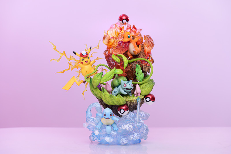 【In Stock】GENE Studio Pokemon Starter Pokémon Resin Statue