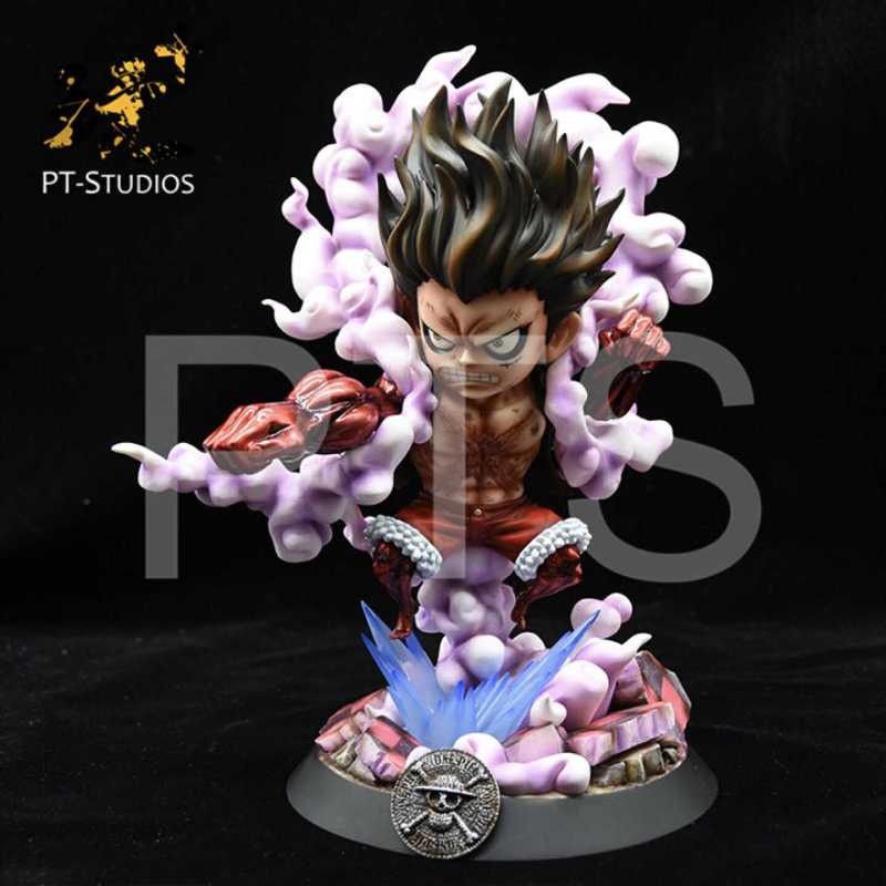 【In Stock】PT Studio One-Piece Monkey D Luffy Four Gear Snake Man SD Resin Statue