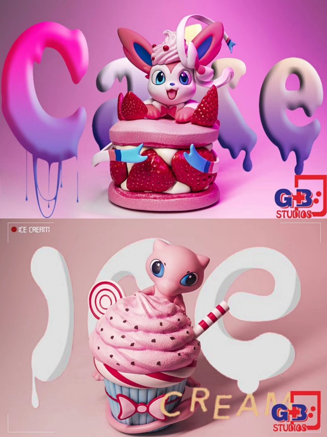 【Pre order】GB Studio Pokemon “Delicious Foods” Sylveon&Mew Resin Statue Deposit