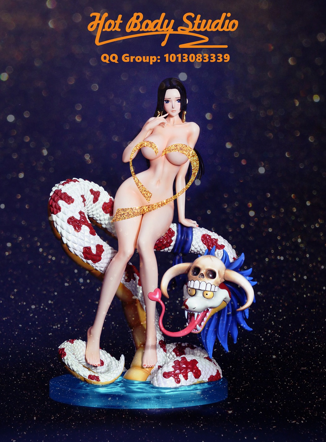 In Stock】Hot Body Studio One-Piece Boa Hancock Wearing Sexy Bath Towel 1:6  Resin Statue