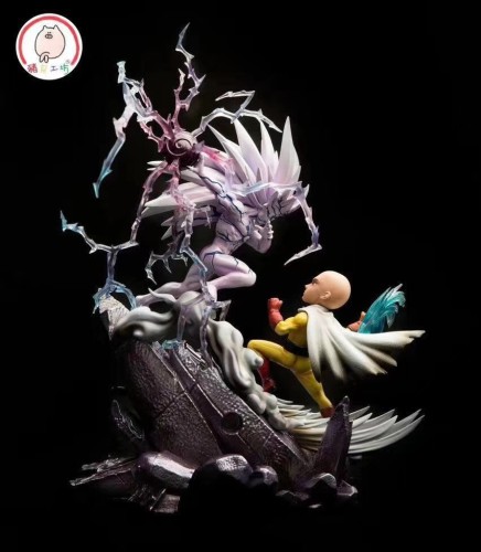 【Pre order】Pigskin Workshop One PunchMan Saitama VS Lord Boros ​SD Scale Resin Statue