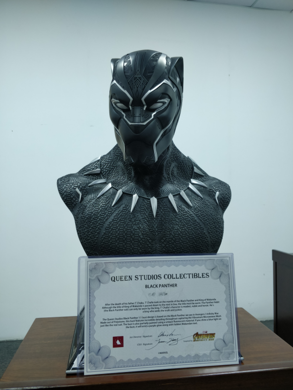 【In Stock】Queen Studio Marvel Black Panther Life Size Bust （Copyright）