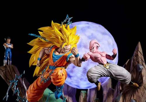 【Pre order】Cerberus Art Studio Goku SSJ3 vs Buu 1:6 Scale Resin Statue Deposit