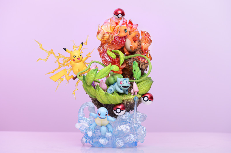 【In Stock】GENE Studio Pokemon Starter Pokémon Resin Statue