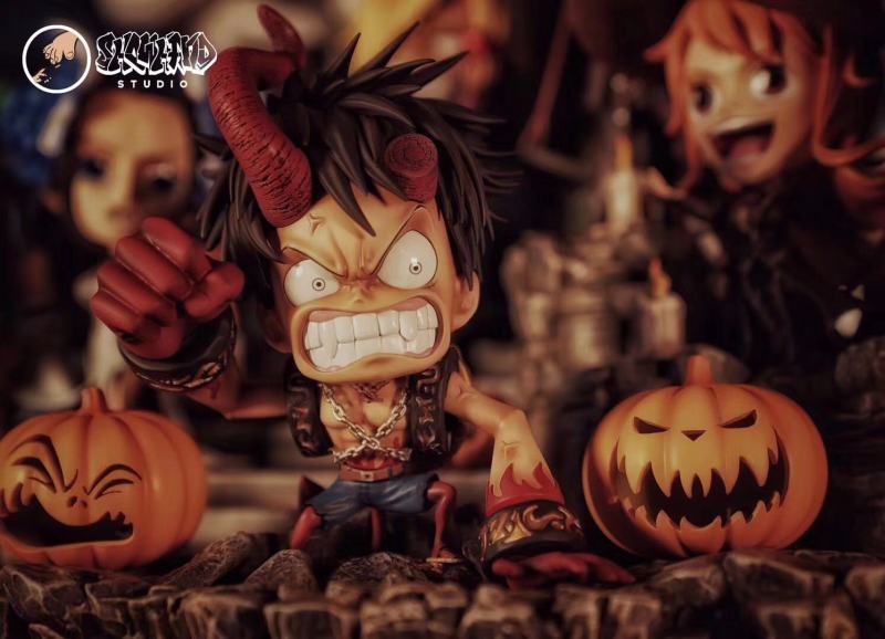【In Stock】Showhand Studio​ One-Piece Halloween The straw hat Pirates SD ​Resin Statue
