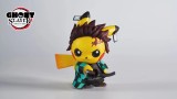 【Pre order】GHOST Pikachu Cos ​Demon Slayer: Kimetsu no Yaiba Kamado Nezuko ​​​ Tanjirou ​Resin Statue Deposit
