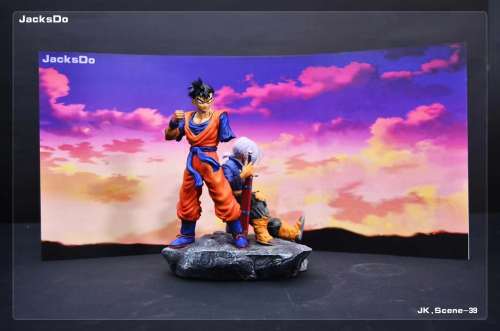 【In Stock】JacksDo Dragon Ball Z BWFC2 Trunks & Gohan Scene Base Resin Statue