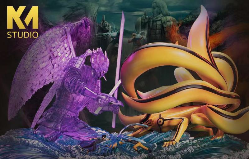 【Pre order】KM Studio Naruto Susanoo Sasuke VS Kurama Naruto ​1:8 Resin Statue Doposit